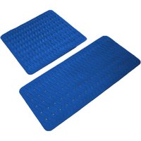 Badewanneneinlage Playa ca. 38x80 cm, blau (neon-blau), 100% TPE von Ridder