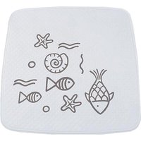 Duscheinlage Neptun ca. 54x54 cm, grau, 100% TPE von Ridder