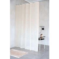 Duschvorhang Folie Pardo ca. 180x200 cm, semitransparent-beige, inkl. Ringe, von Ridder