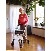 RIDDER Wohnraum-Rollator Pit, weiß, Aluminium / Nylon von Ridder