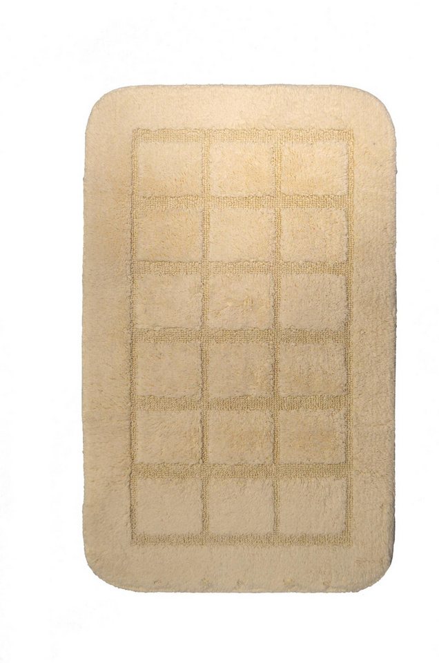 Ridder Badematte Delhi beige, Höhe 80 mm, 100% Polyester-Microfaser von Ridder
