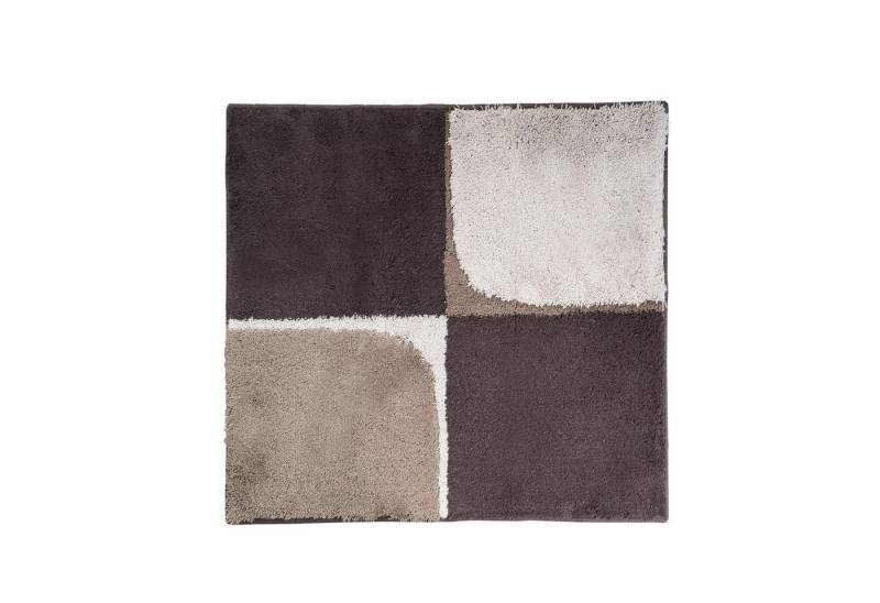 Ridder Badematte Quad beige, Höhe 55 mm, 100% Acryl von Ridder