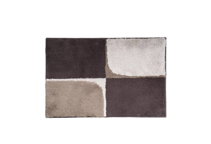 Ridder Badematte Quad beige, Höhe 90 mm, 100% Acryl von Ridder