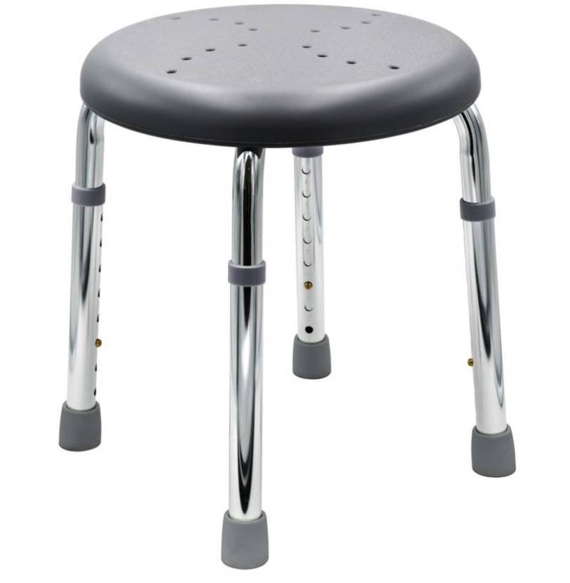 Ridder Badhocker Go zementgrau Maße: ca. 50 x 34,9 - 52,5 cm von Ridder
