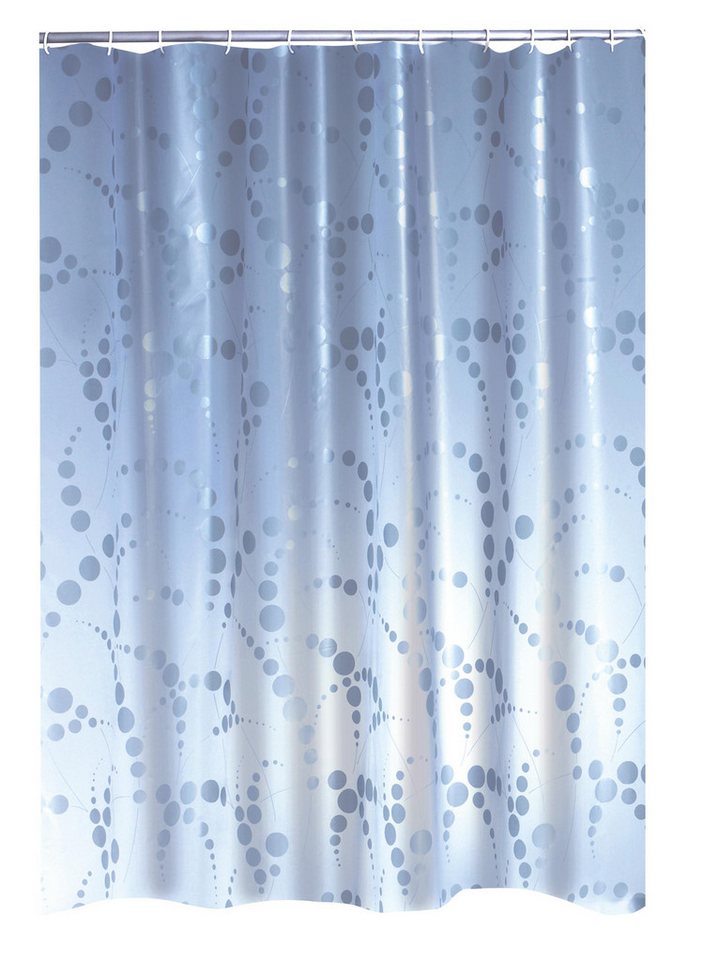 Ridder Duschvorhang Dots Semitransparent-silber Breite 180 cm von Ridder