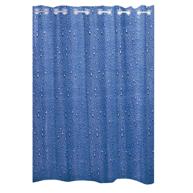 Ridder Duschvorhang 'Drops' blau 180 x 200 cm von Ridder
