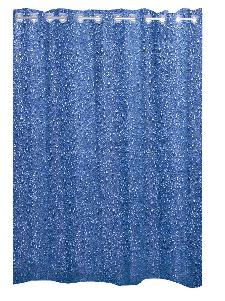 Ridder Duschvorhang Drops blau Breite 180 cm von Ridder