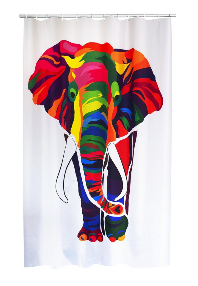Ridder Duschvorhang Elephant multicolor Breite 180 cm von Ridder