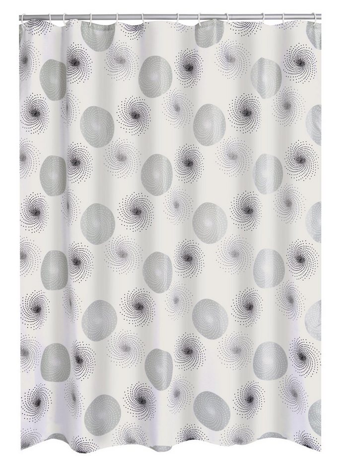 Ridder Duschvorhang Hurricane grau Breite 180 cm von Ridder