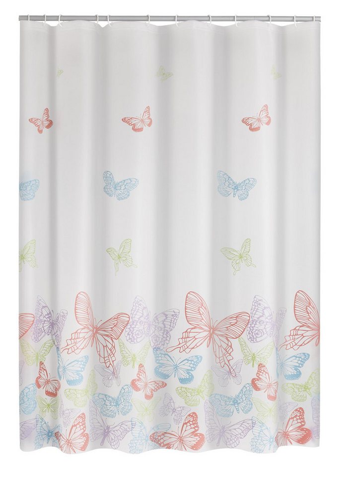 Ridder Duschvorhang Papillon Semitransparent-multicolor Breite 180 cm von Ridder