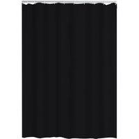 Duschvorhang Textil 180x200 cm Madison schwarz von Ridder
