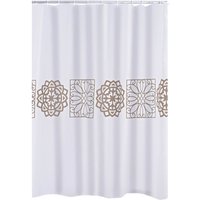 Duschvorhang Textil Tunis inkl. Ringe beige 180x200 cm - beige von Ridder