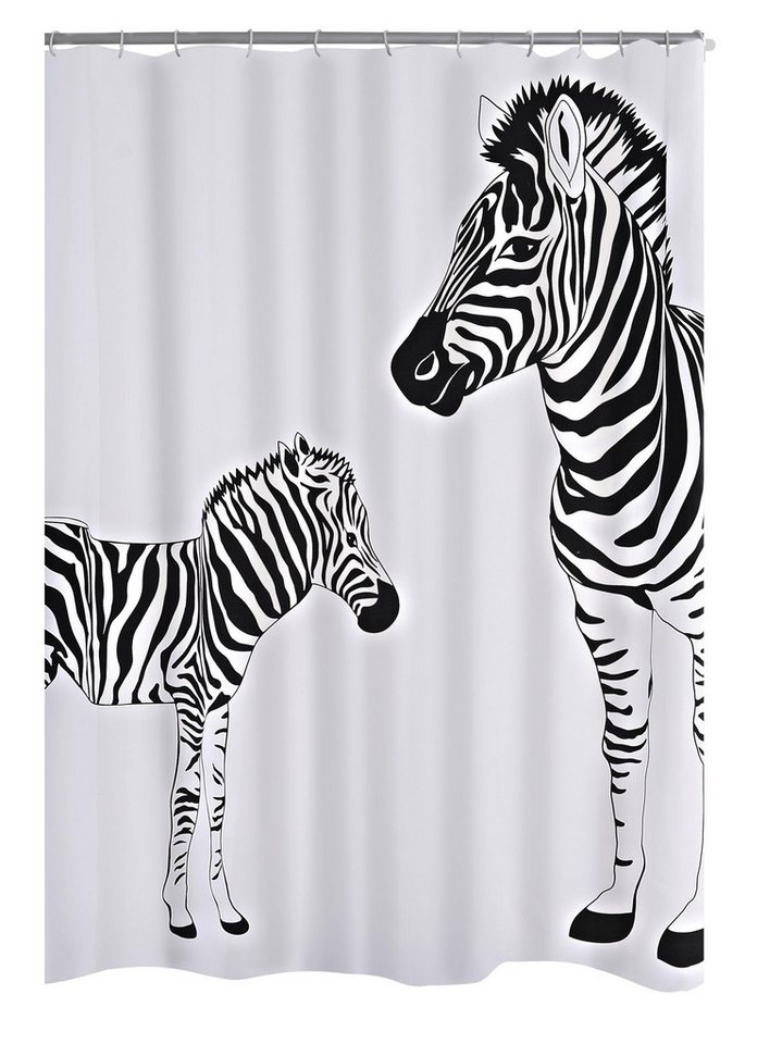 Ridder Duschvorhang Zebra schwarz Breite 180 cm Ridder Duschvorhang Zebra schwarz Breite 180 cm von Ridder
