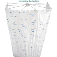 Ersatz-Folien-Duschvorhang für Ombrella, Sylt blau von Ridder
