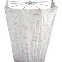 Ersatz-Duschvorhang für Duschfaltkabine Ombrella Sylt rosa 210x170 cm - rosa von Ridder