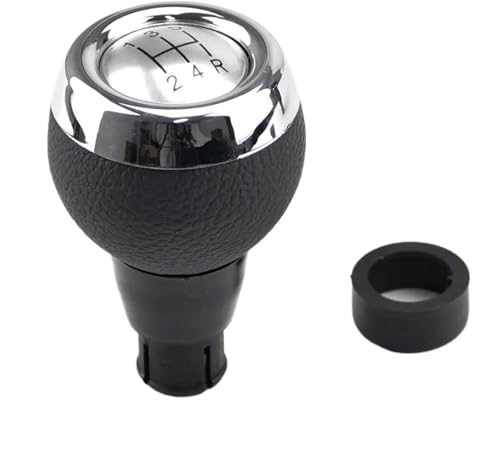 Auto-Schaltknauf Für Mini für Cooper R55 R56 R57 R58 R59 R60 Schaltknauf Schalthebel Griff(Silver 5 Speed) von Riderai