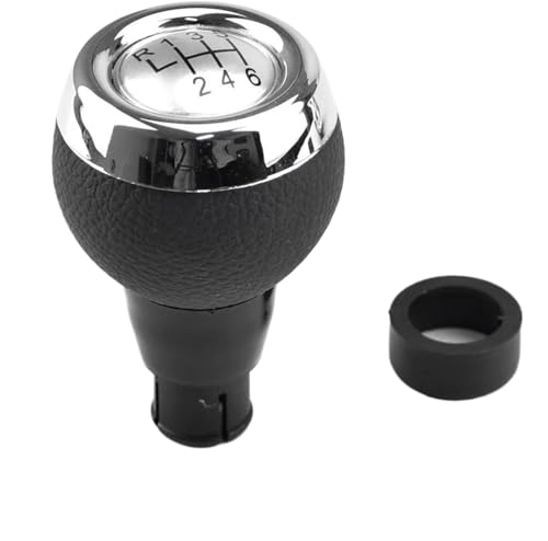 Auto-Schaltknauf Für Mini für Cooper R55 R56 R57 R58 R59 R60 Schaltknauf Schalthebel Griff(Silver 6 Speed) von Riderai
