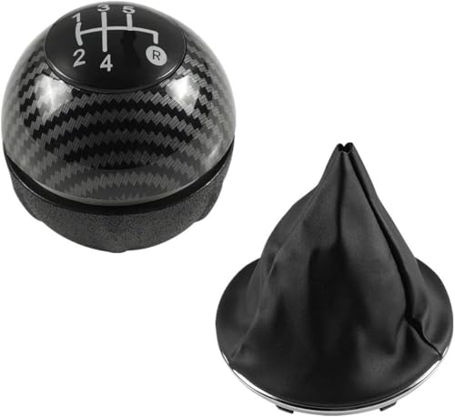 Riderai Auto-Schaltknauf Für Fiat 500 500C 5/6 für Geschwindigkeit Schaltknauf Sitck Kopf Leder Gamasche Boot Abdeckung(11) von Riderai