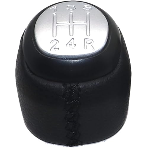 Riderai Auto-Schaltknauf Für Saab 9-3 2003-2012 Auto Shift Schaltknauf Bedeckt Leder(12345 R) von Riderai