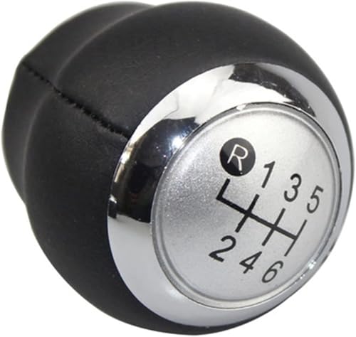 Riderai Auto-Schaltknauf Für Toyota für corolla für verso AurisLever Shifter Stick Handball(Silver 6 speed) von Riderai