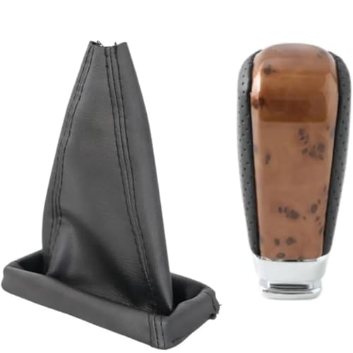 Riderai Auto-Schaltknauf Für Toyota für land für cruiser 2008-2015 Automatische Schaltknauf Gamasche Boot Abdeckung(Brown Boot Cover) von Riderai