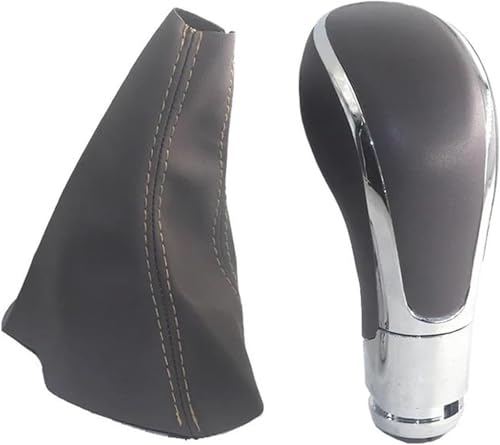 Riderai Auto-Schaltknauf Für Vauxhall für Opel für Astra J 2009-2018 Auto-Schalthebel-Schaltknauf Getriebe-Schaltknauf-Boot(Braun) von Riderai