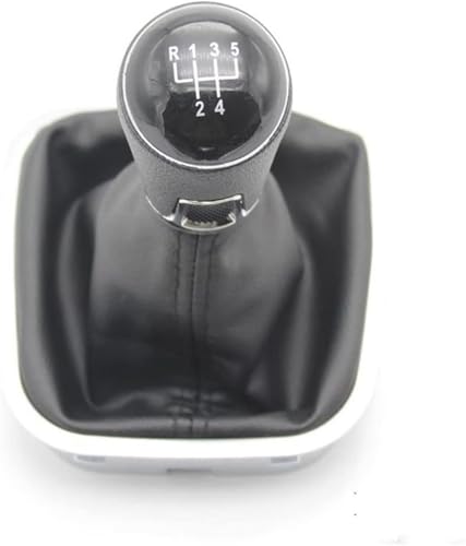 Riderai Auto-Schaltknauf Für vw für polo 6R 6C 2009-018 Getriebe Stick Leder Boot(5 speed Gear Stick Boot) von Riderai