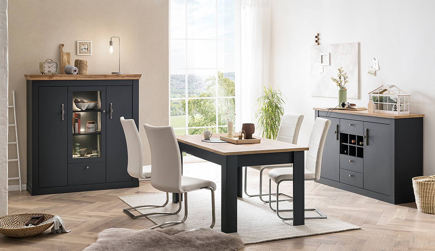 Highboard Taania 141 cm von Ridgevalley