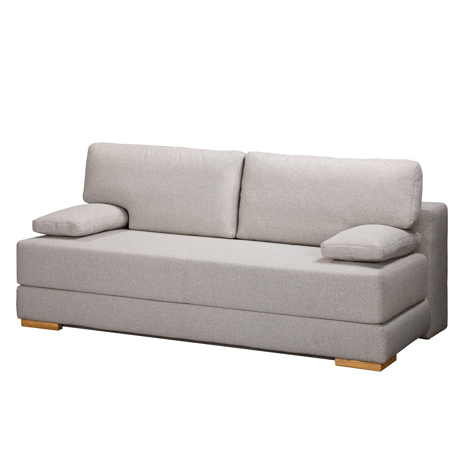 Ridgevalley Schlafsofa Magano Hellgrau Webstoff 205x90x105 cm mit Schlaffunktion von Ridgevalley