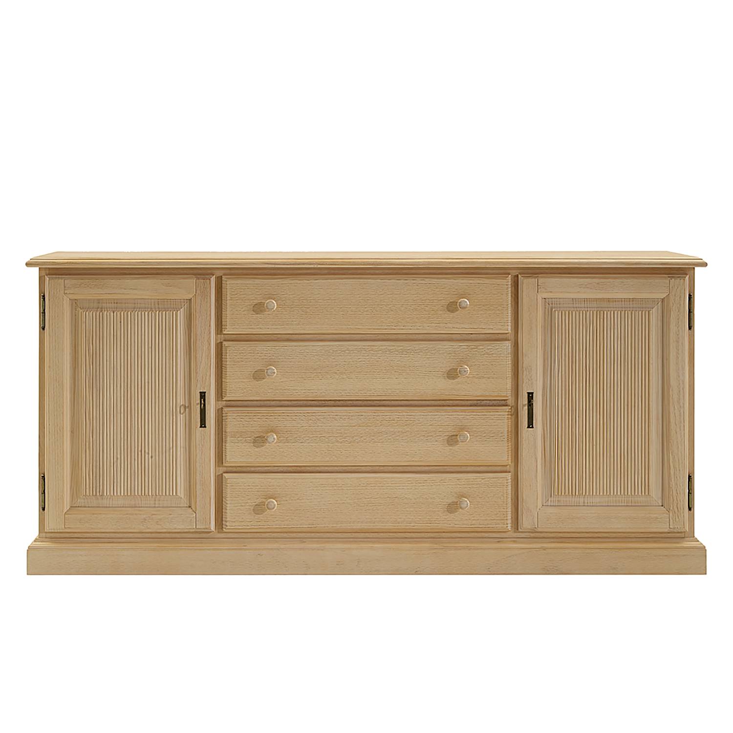 Ridgevalley Sideboard Breddin Natur Massivholz Pinie 195x91x46 cm (BxHxT) Landhaus 2-türig von Ridgevalley