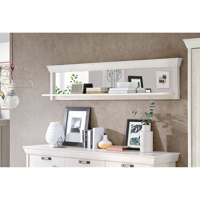 home24 Wandboard II Spanplatte, beschichtet Weiß 178 x 44 x 25cm von home24