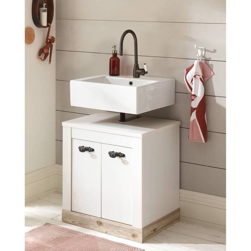 home24 Waschbeckenunterschrank 60 x 63 x 46cm Weiß home24 Waschbeckenunterschrank 60 x 63 x 46cm Weiß von home24
