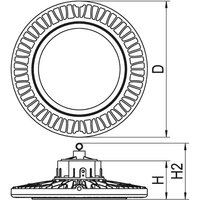 Ridi-Leuchten LED-Hallenstrahler 840 LUNARO360ND #0326964 von RIDI Leuchten GmbH