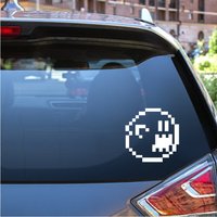 Nintendo Aufkleber - Super Mario Brothers 8 Bit Ghost Design 16 Farben & Verschiedene Größen von RidinNerdy