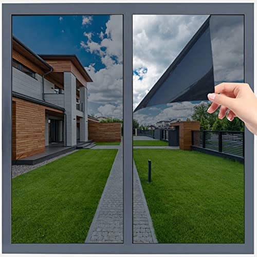 Fensterfolie Selbsthaftend Spiegelfolie Verdunkelungsfolie Blickdicht Sonnenschutzfolie Statisch Haftend Sichtschutzfolie Dunkel für Schlafzimmer Badezimmer Kinderzimmer Schwarz 30x200 cm Fensterfolie Selbsthaftend Spiegelfolie Verdunkelungsfolie Blickdicht Sonnenschutzfolie Statisch Haftend Sichtschutzfolie Dunkel für Schlafzimmer Badezimmer Kinderzimmer Schwarz 30x200 cm von Ridlibero