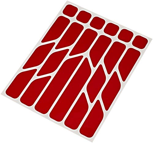 Riesel Design - „re:flex everywhere“ Fahrrad Reflektoren, Aufkleber Fahrrad, reflektierende Sticker für Fahrräder oder Kinderwagen/reflection Bike Sticker für mehr Sicherheit - red von Rie:Sel Design