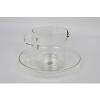Glas Sauciere Mit Unterteller, Bauhaus, Um 1930, Jenaer | Glass Gravy Boat With Saucer, Circa Jena Glas, Germany Glas Sauciere Mit Unterteller, Bauhaus, Um 1930, Jenaer | Glass Gravy Boat With Saucer, Circa Jena Glas, Germany von RiedAntik