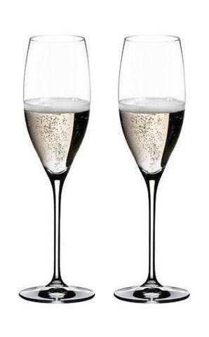 Riedel Cuvée Prestige Glas 2er-Set Vinum mit Moussierpunkt klar von Riedel