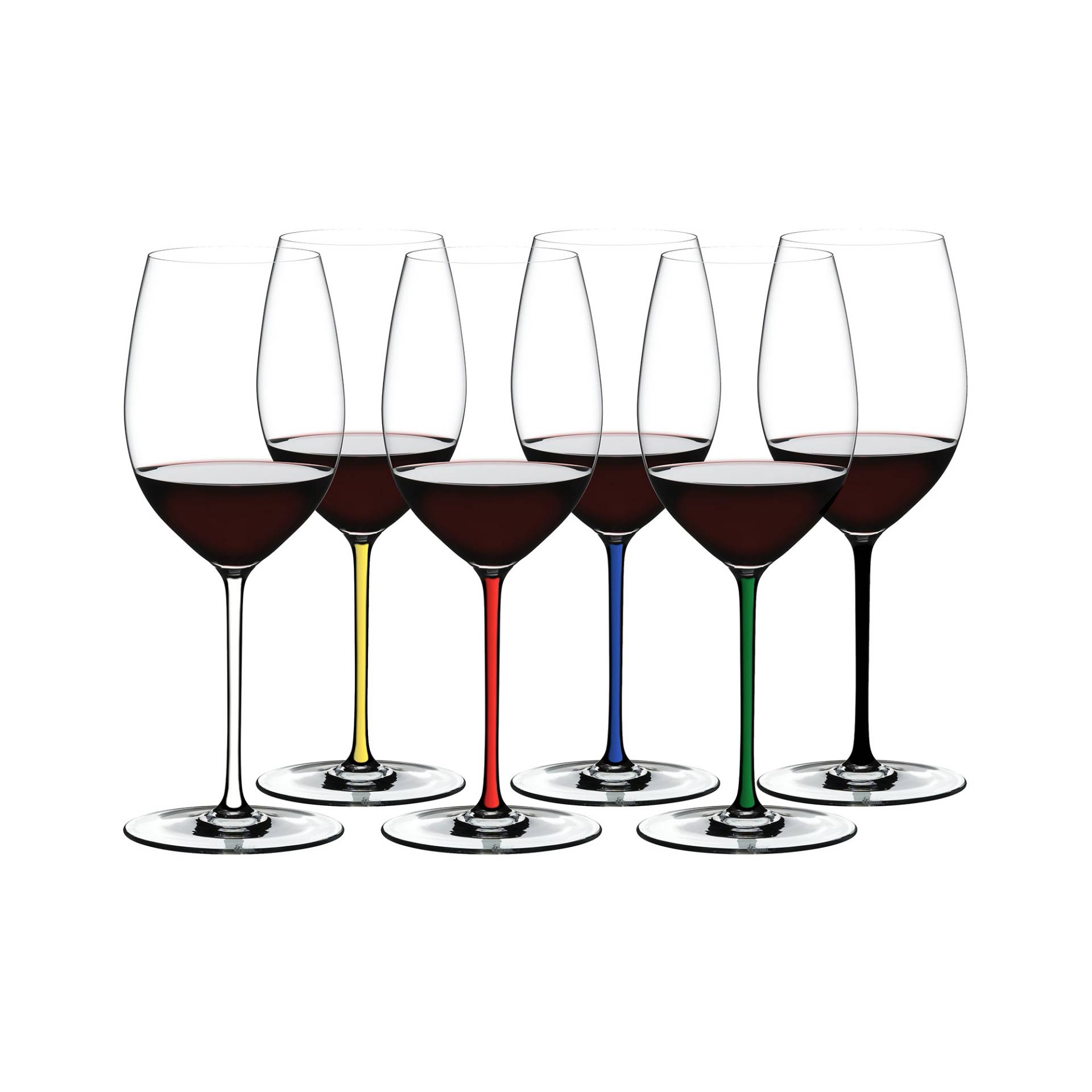 Riedel - Fatto A Mano Cabernet Weinglas 6er Set - transparent, mehrfarbig/HxØ 25x9,6cm, 625ccm von Riedel