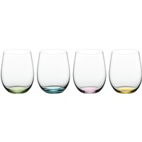 Riedel - O Wine Happy O Wasserglas 320 ml, transparent / mehrfarben (4er-Set) von Riedel