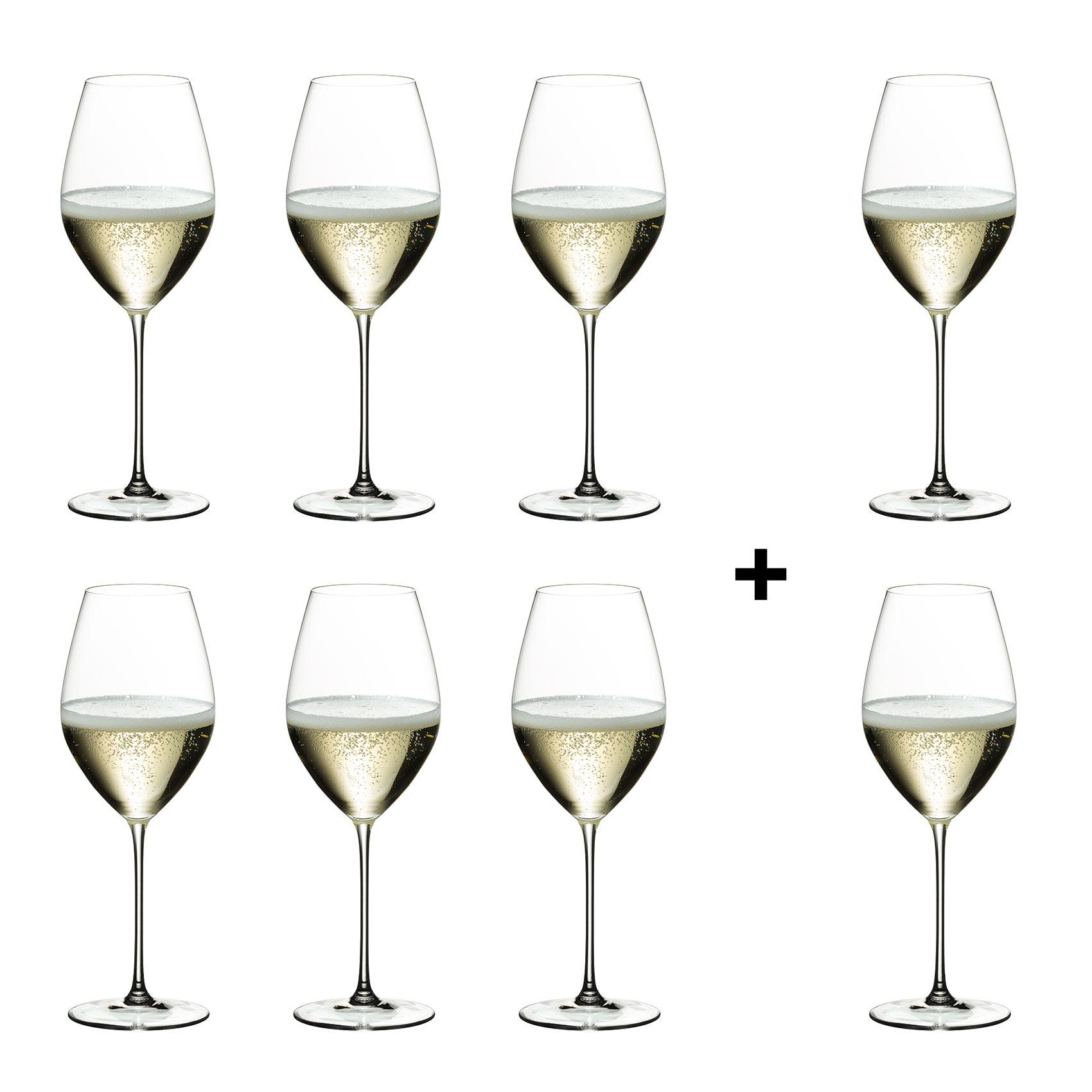 Riedel - Veritas Champagnerglas 6+2 gratis - transparent/H 23,5cm , 445ml/2 Gläser geschenkt von Riedel