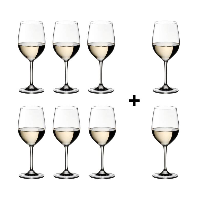 Riedel - Vinum Vigonier/Chardonnay Weinglas 6+2 gratis - transparent/H 19,8cm , 350ml/2 Gläser geschenkt von Riedel