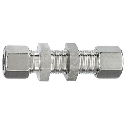 Gerade Schottverschraubung, Rohr-Außen-Ø 10mm, Edelstahl 1.4571 von Riegler