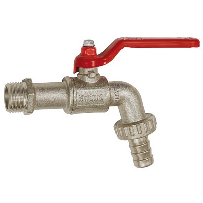 Kugelauslaufhahn, Messing vernickelt, G 3/4" A, DN 20 von Riegler