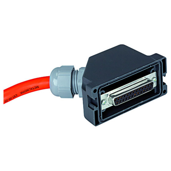 RIEGLER® - Elektrischer Anschluss Multipol 25-polig, IP 65, Steckdose IP 67, 5 m Kabel von Riegler
