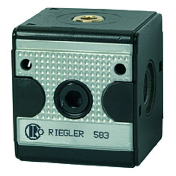 RIEGLER® - Verteiler »multifix«, breite Ausführung, BG 3, G 3/4", 4 Abgänge von Riegler