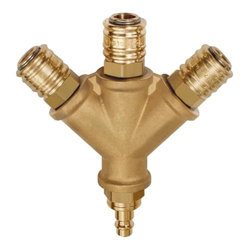 RIEGLER 107270-245.59 Verteiler, 3 Schnellverschlusskuppl. NW7,2, Nippel NW7,2-7,8 G3/8, 1Stk von Riegler