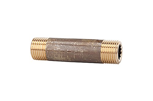 RIEGLER 111067-LN 3460 Rohrdoppelnippel, G 3/4, Länge 60 mm, Messing blank, 1Stk von Riegler