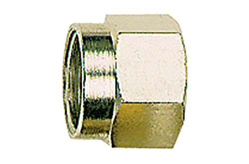 RIEGLER 112058-N 408 Überwurfmutter, M18x1,5, Rohr-Außen-Ø 12 mm, Messing vern., 1Stk von Riegler