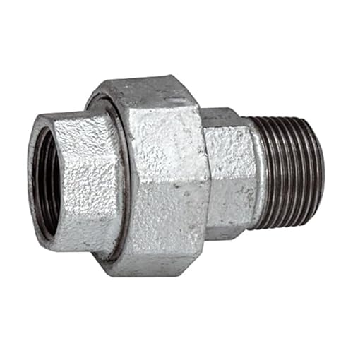 RIEGLER 113192-TFV 341-34 Verschraubung 341, IG/AG, Rp/R 3/4, schw. Temperguss feuerverz., 1Stk von Riegler